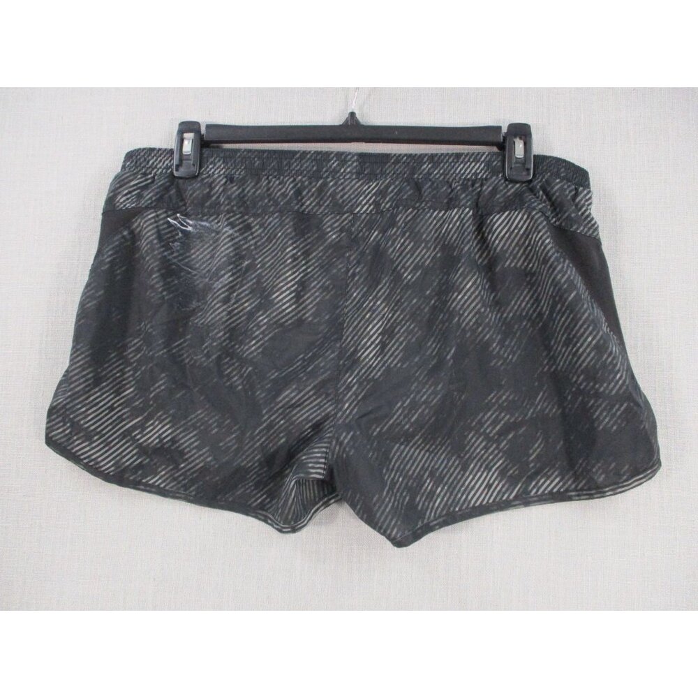 Old Navy Active Womens Running Shorts L/G Black & Gray Pattern‎ - Picture 6 of 9